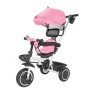 TRICICLO ODIGINO ROSA EVOLUTIVO 4 IN 1 CON CAPPOTTA E CESTINI PORTAOGGETTI ODG 926