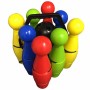 SET MAXI BOWLING CON 8 BIRILLI GRANDI E 2 PALLINE UNO GIOCHI 005