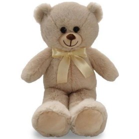 PELUCHE ORSO CLEO 40 CM BEIGE CON FIOCCO ODG 976