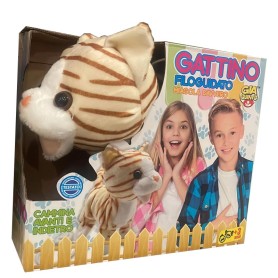 PELUCHE GATTINO INTERATTIVO CAMMINA AVANTI E INDIERO E MIAGOLA GVC 8288 CT12