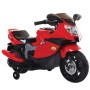 MOTO ELETTRICA PER BAMBINI CORSA SPORTIVA ROSSA CON SUONI E LED, ING. MP3 E USB GVC 5368
