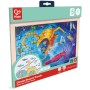 PUZZLE LA SALVAGUARDIA DELL'OCEANO 48 PEZZI CON CORNICE DI LEGNO HAPE E1643