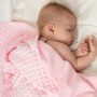 COPERTINA PER NEONATO DOUBLE FACE IN PILE CINIGLIATO ROSA KIOKIDS 03976