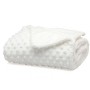 COPERTINA PER NEONATO DOUBLE FACE IN PILE CINIGLIATO BIANCO KIOKIDS 03987