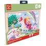 PUZZLE GLI AMICI DELL'UNICORNO 24 PEZZI CON CORNICE DI LEGNO HAPE 1642