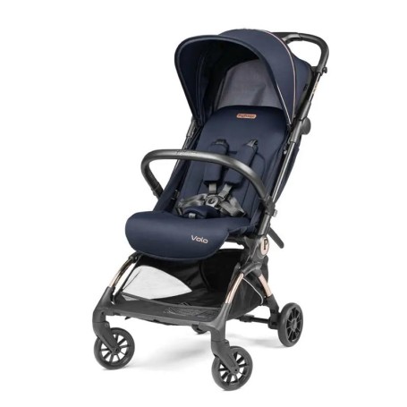 PASSEGGINO LEGGERO VOLO BLUE SHINE CHIUSURA COMPATTA E SCHIENALE RECLINABILE VIAGGIO PEG PEREGO
