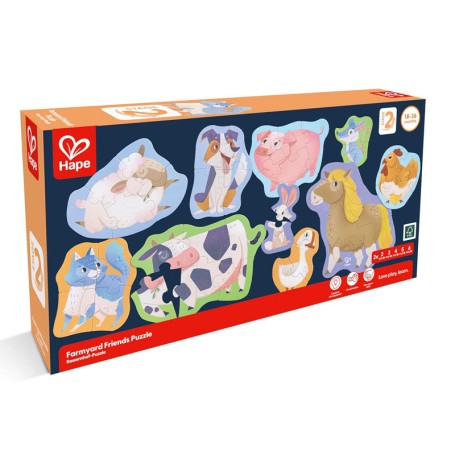 PUZZLE AMICI DELLA FATTORIA HAPE E1648
