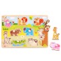 PUZZLE ANIMALI IN LEGNO 10 PEZZI TOOKY TOY MONI TRADE TY857