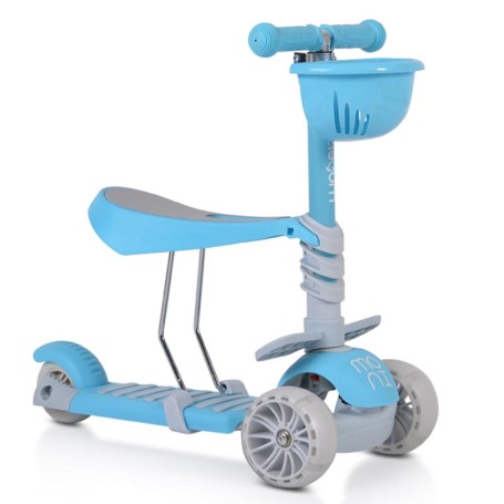 MONOPATTINO 3 IN 1 BUBBLEGUM BLU MONI TRADE 2726