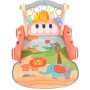 GIRELLO 2 IN 1 ROSA PRIMI PASSI E TAPPETO GIOCO CON PIANOFORTE MONI TRADE HE0637