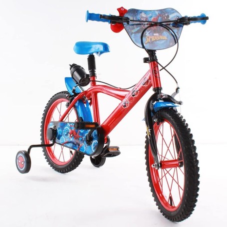 BICICLETTA PER BAMBINI 14" MARVEL SPIDERMAN CON 2 FRENI E BORRACCIA LUBEX 36585