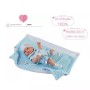 BAMBOLOTTO 42 CM CON PAGLIACCETTO AZZURRO, COPERTINA E CIUCCIO BERBESA HT 51171
