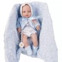 BAMBOLOTTO 42 CM CON COPERTINA AZZURRA, CIUCCIO E ACCESSORI MODA BERBESA HT 51141