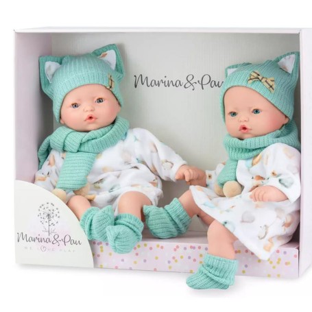 BAMBOLE GEMELLINI 40 CM PITUS MELLIZOS MARINA & PAU 577