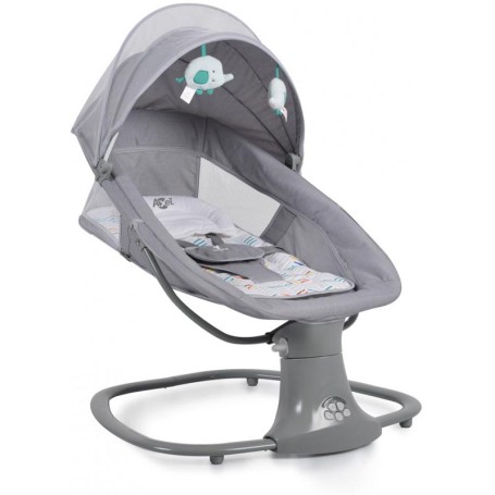 ALTALENA SDRAIETTA ELETTRONICA 3 IN 1 GRIGIA AXEL CANGAROO CON BLUETOOTH, TELECOMANDO E ADATTATORE MONI TRADE 24851