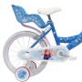 BICICLETTA PER BAMBINI 16" DISNEY FROZEN CON 2 FRENI, CESTINO E PORTABAMBOLA LUBEX 36584