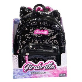 ZAINO KITTY GIRABRILLA NERO MINI BACKPACK NICE 02508D