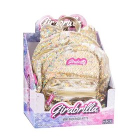 ZAINO KITTY GIRABRILLA GOLD MINI BACKPACK NICE 02508C