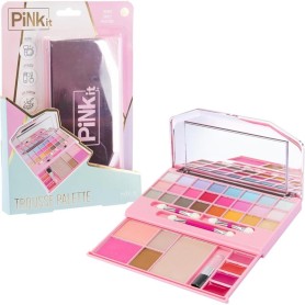 TROUSSE PALETTE TRUCCHI CON SPECCHIO PINK IT NICE 40046