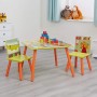 TAVOLINO IN LEGNO CON SEDIE GIUNGLA LA GIRAFFA 4808 40905