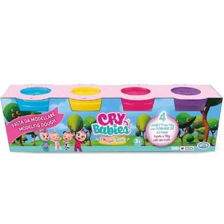 SET PASTA DA MODELLARE 4 VASETTI 112 GR CRY BABIES ODS 45601