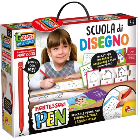 SCUOLA DI DISEGNO MONTESSORI PEN GIOCO EDUCATIVO LISCIANI 101696