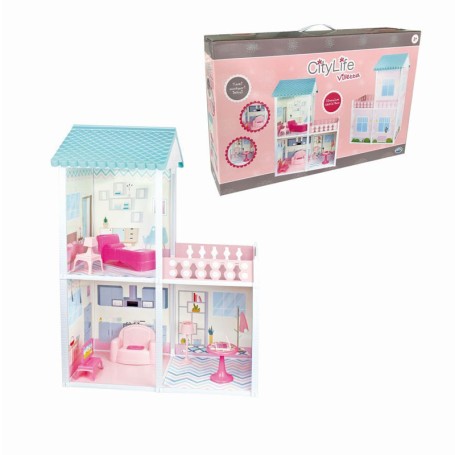 PLAYSET CASA VILLETTA 3 STANZE E ACCESSORI CITY LIFE ODS 44415