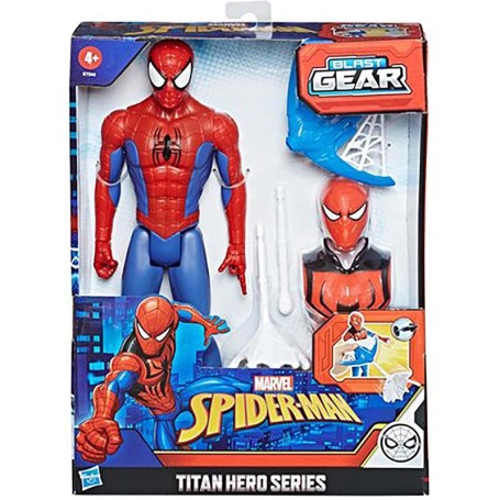 PERSONAGGIO MARVEL SPIDERMAN TITAN HERO 30 CM SPIDERMAN BLAST GEAR HASBRO E7344