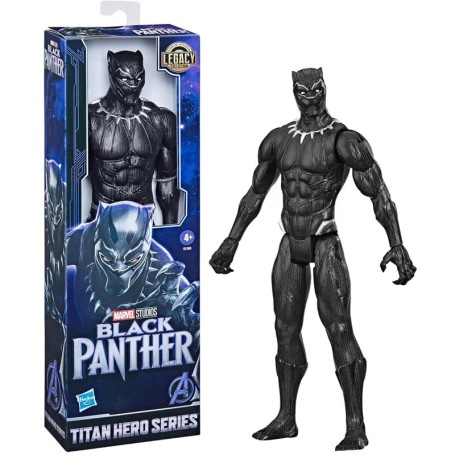 PERSONAGGIO MARVEL AVENGERS TITAN HERO SERIES LEGACY 30 CM BLACK PANTHER HASBRO E1363