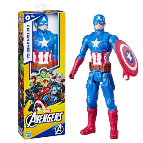 PERSONAGGIO MARVEL AVENGERS TITAN HERO SERIES 30 CM CAPITAN AMERICA HASBRO E7877