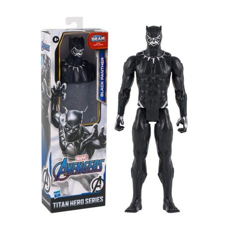 PERSONAGGIO MARVEL AVENGERS TITAN HERO SERIES 30 CM BLACK PANTHER BLAST GEAR HASBRO E7876