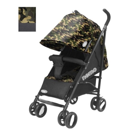 PASSEGGINO LEGGERO NEMO MILITARE PIEGHEVOLE CON BORSA GVC GVC8007