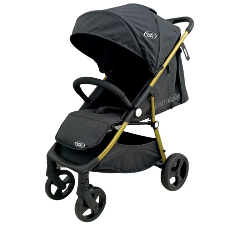PASSEGGINO KOMODO PIEGHEVOLE ORO E NERO GIAQUINTO GVI009