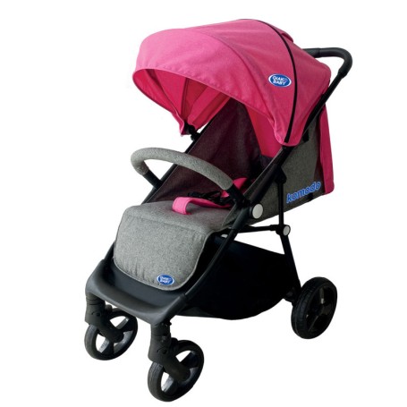 PASSEGGINO KOMODO PIEGHEVOLE NERO E ROSA GIAQUINTO GVI010