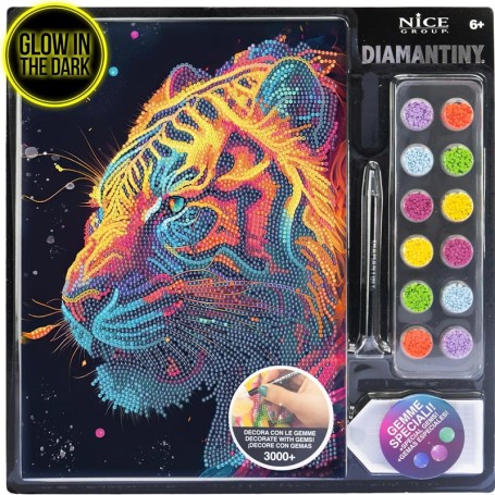 DIAMANTINY LEVEL UP POP 2 TIGRE MOSAICO 3D NICE 96600 96026