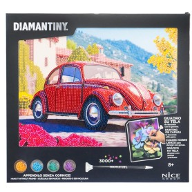 DIAMANTINY QUADRO SU TELA MAGGIOLINO ROSSO RED NICE 96580 96565