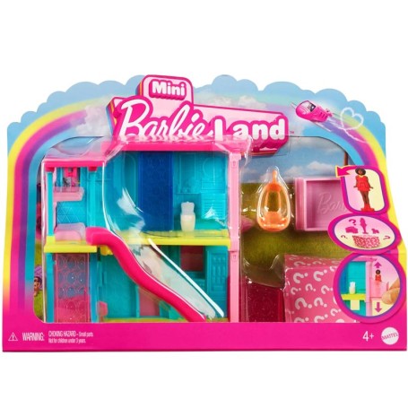 PLAYSET BARBIE MINI BARBIELAND CASA DEI SOGNI BLU CON ASCENSORE E PISCINA MATTEL HYF44 HYF46