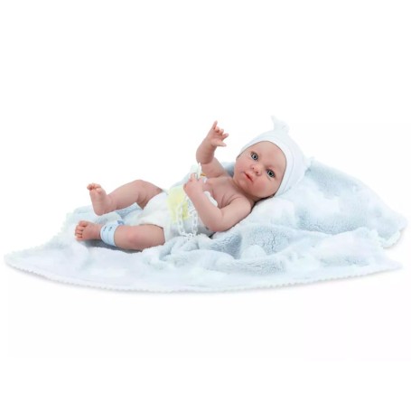BAMBOLA MINI BABY 38 CM AZZURRO MARINA & PAU 487