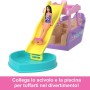 BAMBOLA BARBIE MINI BARBIELAND CON BARCA CAMBIA COLORE MATTEL HYF38 HYF41