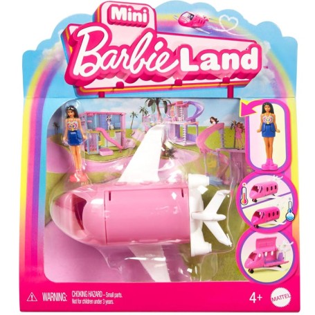 BAMBOLA BARBIE MINI BARBIELAND CON AEREO CAMBIA COLORE MATTEL HYF38 HYF