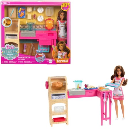 PLAYSET BARBIE PICCOLI CHEF CON ACCESSORI MATTEL MATTEL JCT06