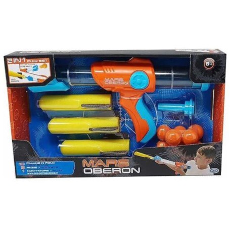 PISTOLA MARS OBERON 2 IN 1 SPARA PALLINE E RAZZI ODS 42970