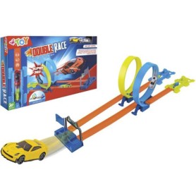 PISTA DOUBLE RACE CON 2 VEICOLI GLOBO 41679