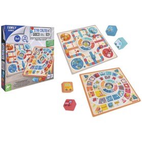 GIOCO DELL'OCA E STAI CALMO IN LEGNO GIOCO DI SOCIETA 2 IN 1 GLOBO 39937