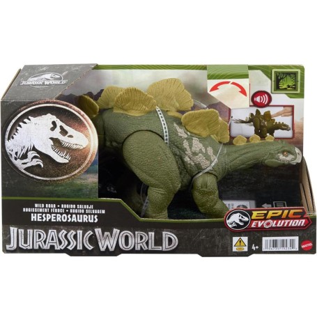 DINOSAURO JURASSIC WORLD HESPEROSAURO RUGGITO SELVAGGIO MATTEL HTK69