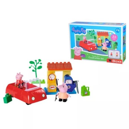 COSTRUZIONI PEPPA PIG MACCHINA CON 2 PERSONAGGI E ACCESSORI BLOX 57175