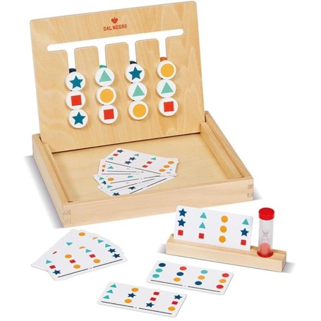 CODICE IN TEMPO IN LEGNO GIOCO ABILITÀ DAL NEGRO 054119