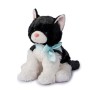 PELUCHE GATTINO FLOPPY 40 CM NERO E BIANCO DECAR 24919
