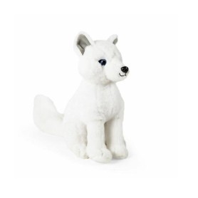 PELUCHE VOLPE BIANCA SEDUTA 28CM ECO-FRIENDLY DECAR 25437