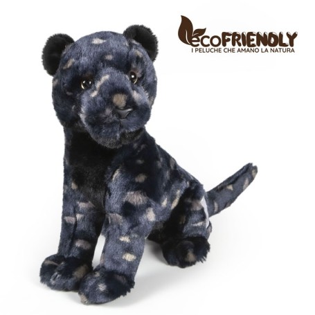 PELUCHE PANTERA SEDUTA 25 CM ECO-FRIENDLY DECAR 27591